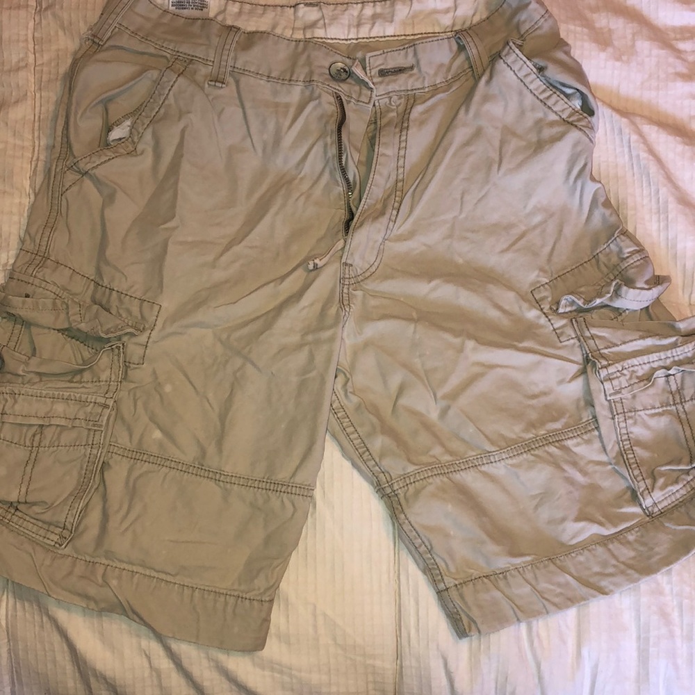 Khaki Levi Cargo Shorts